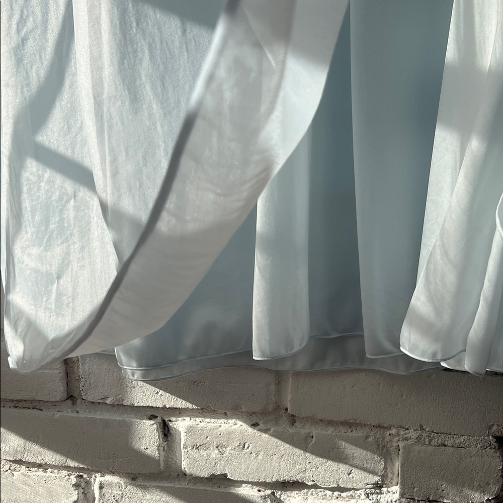 Light Blue Lace-Trim Nightgown flowy sleeved dress - out of stock - Picture 6 of 12